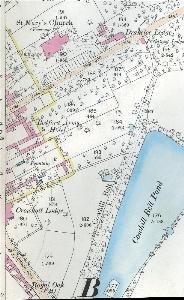 The eastern part of the town in 1882